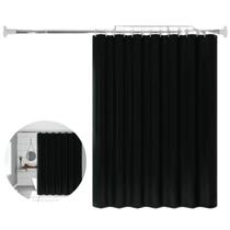 Cortina Para Box de Banheiro Impermeável Lisa 180x180cm