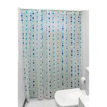 Cortina para box de Banheiro Toskana Contas 711_292 180X180 Branco/Azul Claro/Azul Cortina para box de Banheiro Toskana Contas 711_292 180X180 Branco/Azul Claro/Azul