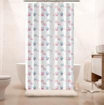 Cortina para Box Fine Coruja 1,80m x 1,38m 100 Polietileno com Argolas