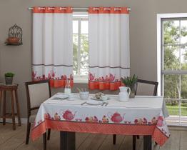 Cortina para Cozinha 2x1,40 Casa D'oro Sultan