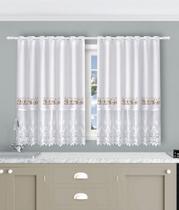 Cortina Para Cozinha Com Estampas Desenhadas 2,60x1,50