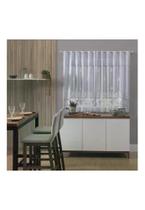 Cortina Para Cozinha Donna 280x150 cm Renda Bule Branco Cortina Para Cozinha Donna 280x150 cm Renda Bule Branco