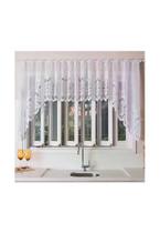 Cortina para Cozinha Interlar 300x100 cm Renda Cascata Arabesco Branco Cortina para Cozinha Interlar 300x100 cm Renda Cascata Arabesco Branco