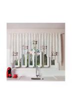 Cortina para Cozinha Interlar 300x100 cm Renda Cascata Grão de Café Marfim Cortina para Cozinha Interlar 300x100 cm Renda Cascata Grão de Café Marfim