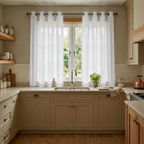 Cortina para Cozinha Oxford Branca 2,0m x 1,5m Cortina para Janela Cozinha Lavanderia Área Gourmet Cortina para Cozinha Oxford Branca 2,0m x 1,5m Cortina para Janela Cozinha Lavanderia Área Gourmet