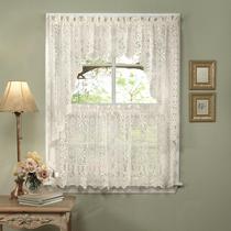 Cortina para Cozinha Swag Pair Sweet Home Hopewell - Creme