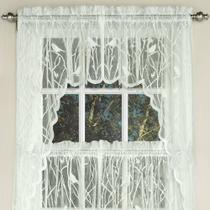 Cortina para Cozinha Sweet Home Collection Songbird Ivory
