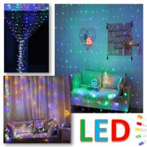 Cortina Para Decorar E Iluminar Sala Quarto 320 Led Alta Qualidade LEDICRGB