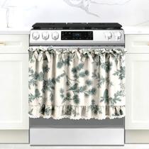 Cortina para forno Cyberplex Evergreen Pine em mistura de algodão 77 x 55 cm Cortina para forno Cyberplex Evergreen Pine em mistura de algodão 77 x 55 cm