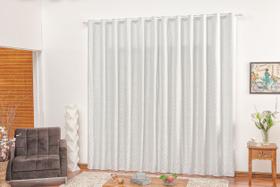 Cortina para janela cinza claro 2,00 x 1,70 Varao Montreal Cortina para janela cinza claro 2,00 x 1,70 Varao Montreal