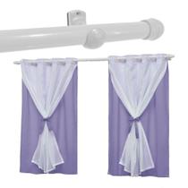 Cortina Para Janela Infantil Voal 2,20x1,30 com Varão Teen