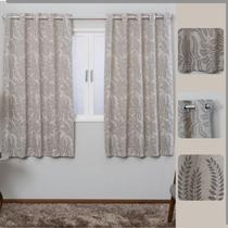 Cortina para Janela Tecido Jackar 2,80x1,70 Ilhós Cromado