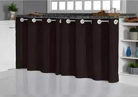 Cortina Para Pia de Cozinha e Área de Serviço Oxford Protege e Esconde Bagunça 1,40 x 0,90 Lisa Cortina Para Pia de Cozinha e Área de Serviço Oxford Protege e Esconde Bagunça 1,40 x 0,90 Lisa