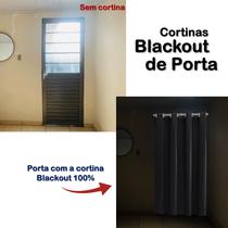 Cortina Para Porta Em Pvc Blackout 1,40 Largura 2,50 Altura - SAFIRA ENXOVAIS