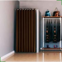 cortina para provador de loja tecido blackout 1,40x2,50