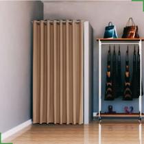 cortina para provador em tecido blackout avela 1,40x1,80