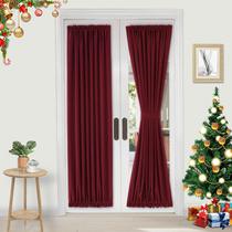 Cortina para Puerta Francesa DWCN Burdeos 91x183 cm Térmica Opaca Cortina para Puerta Francesa DWCN Burdeos 91x183 cm Térmica Opaca