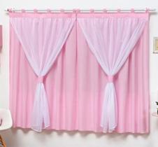 Cortina Para Quarto Bebê Menina Menino 2 Metros Lançamento Azul