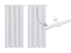Cortina Para Quarto Com Varão Incluso Kit Completo Oxford
