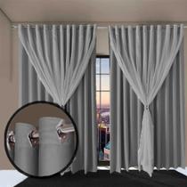 cortina para quarto e sala blecaute Ana 5,50 x 2,90 palha cortina para quarto e sala blecaute Ana 5,50 x 2,90 palha