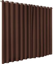 cortina para quarto em tecido microfibra marron 3,00x2,20 cortina para quarto em tecido microfibra marron 3,00x2,20