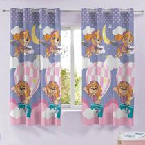 Cortina para Quarto Infantil 3,00x1,80m Personagens Homem Aranha Barbie Mickey Minnie Patrulha Canina Lepper