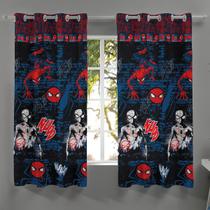 Cortina para Quarto Infantil 3,00x1,80m Personagens Homem Aranha Barbie Mickey Minnie Patrulha Canina Lepper