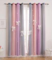 Cortina para quarto infantil Yancorp Star Hollow-Out 86 cm x 160 cm Cortina para quarto infantil Yancorp Star Hollow-Out 86 cm x 160 cm