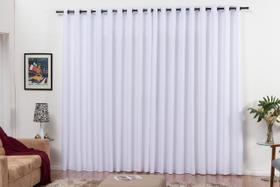 Cortina Para Quarto Modelo Roma Oxford 2M Branca Com Ilhos