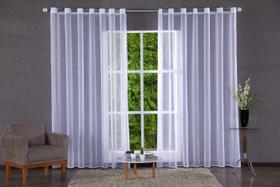 cortina para quarto ou sala cortina voil 3mx2,50m cortina branca cortina pra sala - gv enxovais