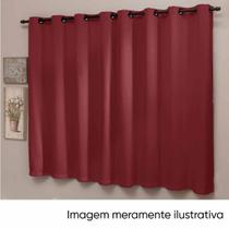 Cortina para Sala 2,40x1,60 m Unica Microfibra Malbec Cortina para Sala 2,40x1,60 m Unica Microfibra Malbec