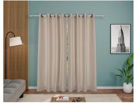 Cortina para Sala Bege Santista Capri - 2,8x1,8m