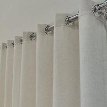 Cortina Para Sala De Estar Alto Padrão Voil Linho 4,00x2,60 Cortina Para Sala De Estar Alto Padrão Voil Linho 4,00x2,60
