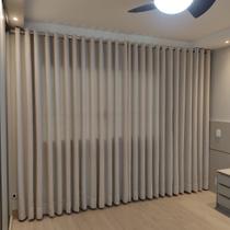 Cortina Para Sala De Linho Com Forro Blackout 80% P/ Varão 6,00x2,50 Cortina Para Sala De Linho Com Forro Blackout 80% P/ Varão 6,00x2,50