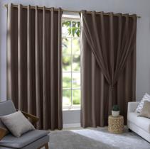 Cortina Para Sala e Quarto Com Voil e Forro 5,60x2,60 Bruna
