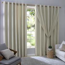 Cortina Para Sala e Quarto Com Voil e Forro 5,60x2,60 Bruna Cortina Para Sala e Quarto Com Voil e Forro 5,60x2,60 Bruna