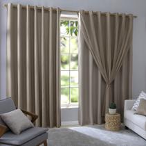 Cortina Para Sala e Quarto Com Voil e Forro 5,60x2,60 Bruna Cortina Para Sala e Quarto Com Voil e Forro 5,60x2,60 Bruna