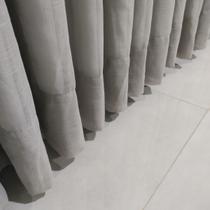 Cortina Para Sala e Quarto Voil Gaze De Linho Com Forro blackout 100% Trilho Suíço Duplo 9,00x2,59