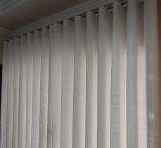 Cortina Para Sala Linho Com Forro Microfibra Trilho Suíço Deslizante Wave Sob Medida 7,00x2,60
