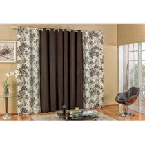 Cortina Para Sala Ou Quarto 3 Metros Floratta Estampada