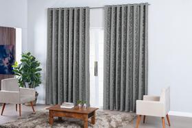 Cortina Para Sala ou Quarto Luxo Semi Blecaute Jacquard 200x170
