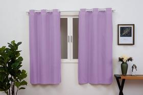 Cortina Para Sala Quarto 2,40m X 1,70m Lilas