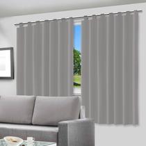 Cortina Para Sala Quarto Blackout Pelicula Com Alça 200x140 - Vida Pratika
