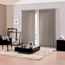Cortina para Sala / Quarto Duplex Bellini 5,4 x 2,8m Taupe - - Bella Janela