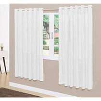 Cortina Para Sala Quarto Em Tecido Oxford Branco 2,00X1,50