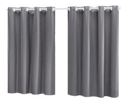cortina para sala quarto em tecido oxford cinza 3,00x1,80