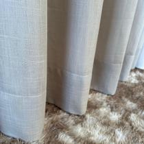 Cortina Para Sala/Quarto/Janela/Porta De Linho Com Microfibra Para Trilho Suiço 4,00x2,60