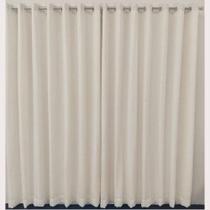 Cortina Para Sala Quarto Porta Linho Com Forro 6,00x2,60
