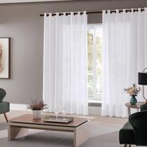 Cortina Para Sala Quarto Roma 300X220 Admirare Branco