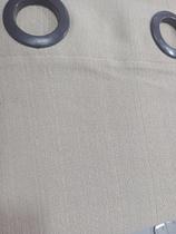 Cortina Para Sala Quarto Rústica Veneza 2,60 x 2,30 m Chino Com Ilhós - Becadecor